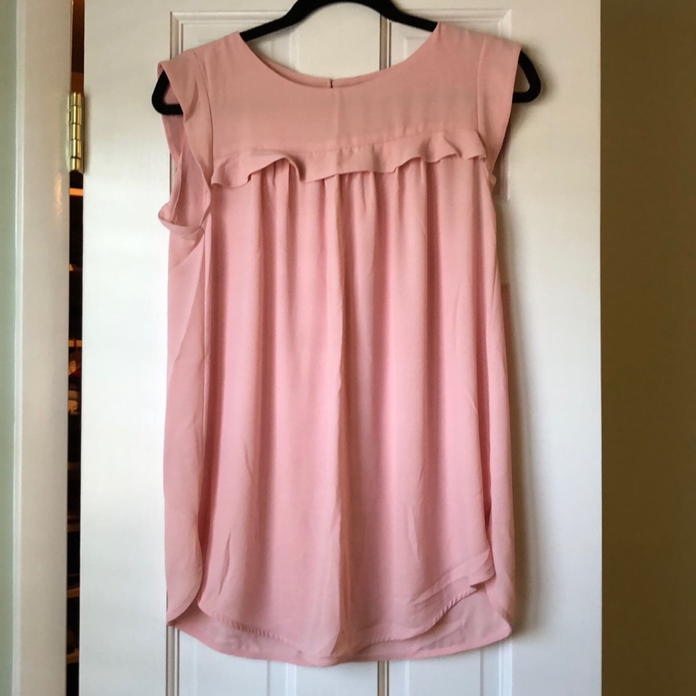 Maternity LOFT Pink Sleeveless Blouse Size Small